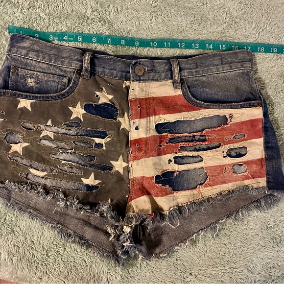 ☮️DENIM & SUPPLY☮️VINTAGE CUT OFFS - Picture 4 of 7